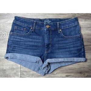 Jessica Simpson Denim Jean Short Shorts Womens Stretch Pockets Blue Size 4/27